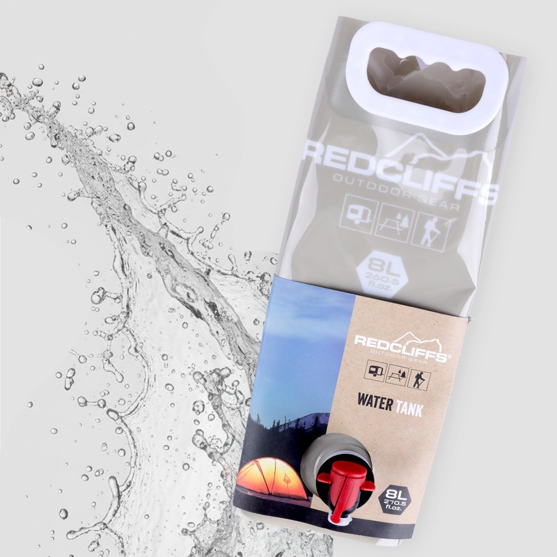 Tool & Tree Tanica per acqua pieghevole, 8 l, con
