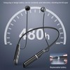 Neckband BT Headphones, Noise Cancelling Wireless Sports Earbuds Strong Bass