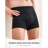 3 Pcs Men’s Incontinence Pants Incontinence Boxer Brief with Absorbent