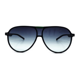 O2 Eyewear 3227 Premium Oversized XL Flat Aviator Tinted Sunglass Womens Mens (GREEN POINT, 58)