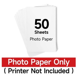 HPRT MT53 Mini Photo Printer - Perfect FathersDayGift Wireless Sticker Printer for iPhone & Android - Portable 2x3 Inch Instant Color Photos:_Only 50 Sheets Photo Paper