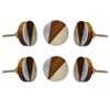 Perilla Home Set of 6 Wooden Knobs Decorative Knobs for
