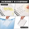 Sayglossy 6 Pack 5x7 Inch Waterproof Spiral Notebook Stone Paper