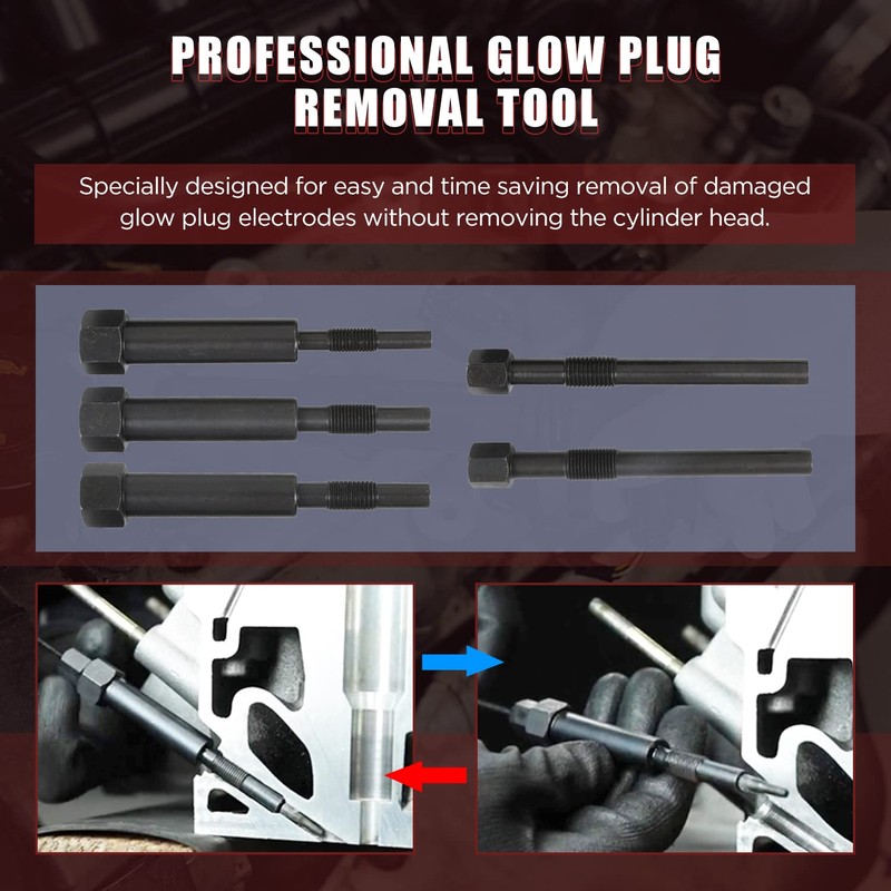 Glow Plug Removal Tool Kit - 22PCS Glow Plug Electrodes