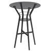 YATINEY Bar Table, 2-Tier Round High Top Table, Pub Table,