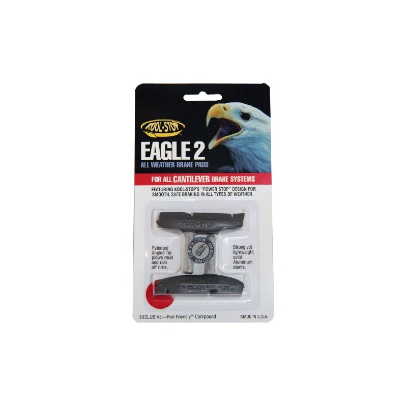 Kool Stop Eagle Claw 2 Bicycle Brake Shoes (Cantilever, Carbon