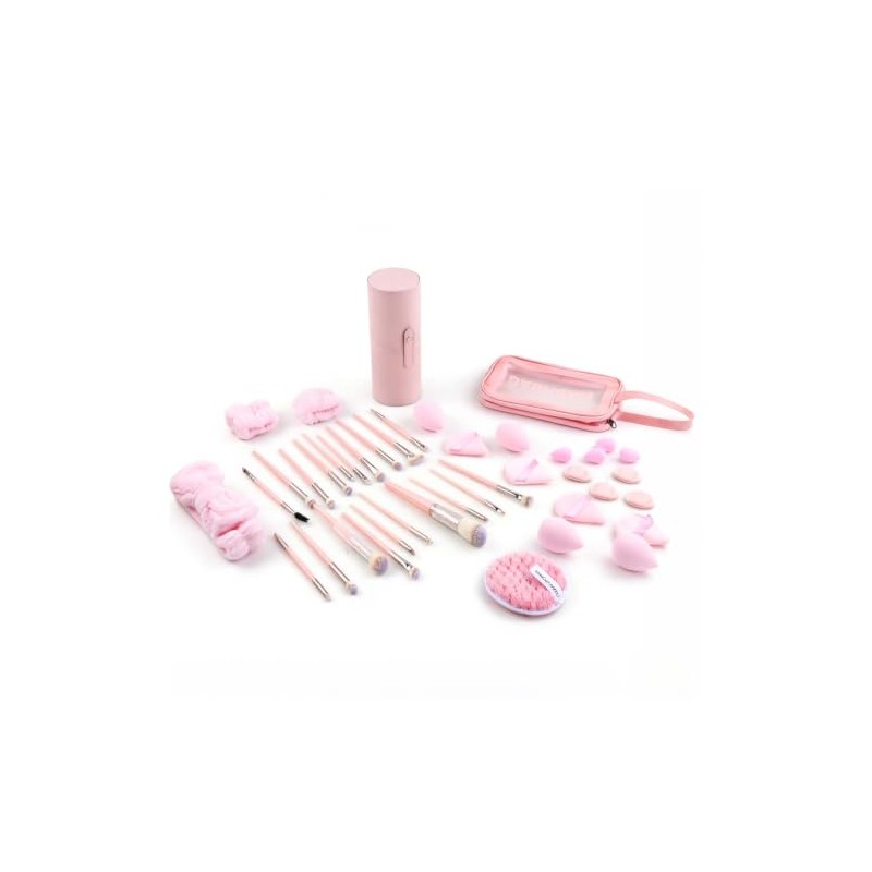40 Piezas Set Brochas Maquillaje Profesional con Estuche | con