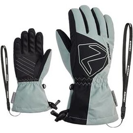 Ziener Kids Laval Ski Gloves/Winter Sports | Waterproof Extra Warm Wool Gray Seal Ripstop, 6