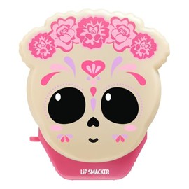 Lip Smacker Bálsamo Labial Hidratante y Protector con (Cereza Macab) Edición Especial Catrina Día de Muertos y Halloween – Labios Suaves, Nutrición Intensa y Aroma Frutal
