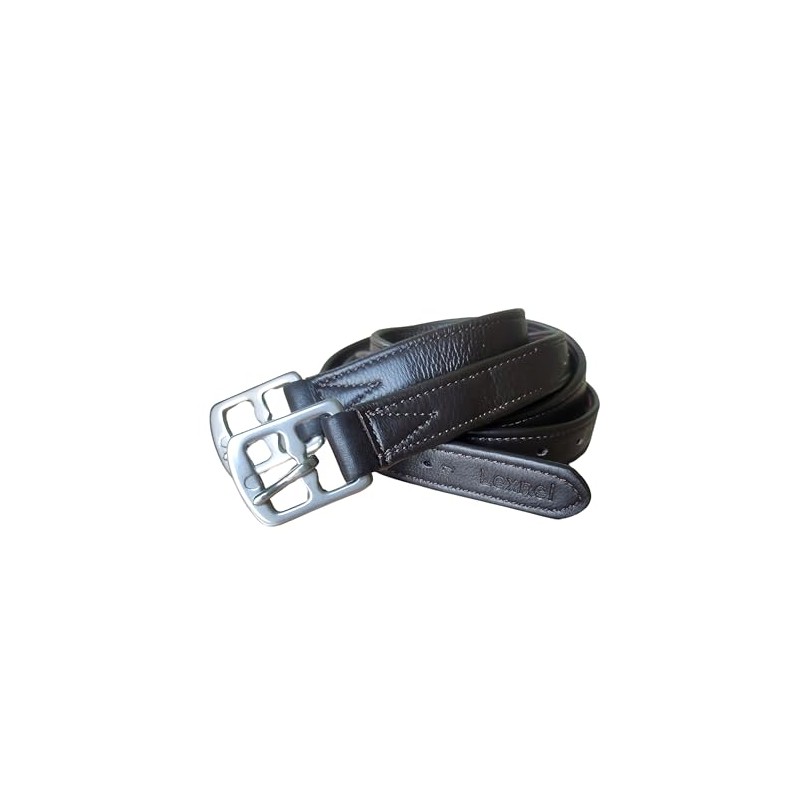 LEXNEL Non-Stretch Soft Stirrup Leather with Stainless Steel Hardware 1