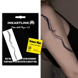 INKARTLINK Semi Permanent Tattoo, Temporary Tattoo, party tattoo, beautiful and realistic design, fun tattoo experience, cruelty-free, non-reflective, waterproof (Ink Art 4)