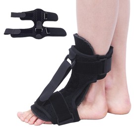 NCOIIBF Férula Nocturna para Fascitis Plantar, Férula Ajustable con Correa Elástica, Soporte para Caída de Pie, Alivio Eficaz Del Dolor de Fascitis Plantar, Tendinitis de Aquiles, Tobillo Dislocado
