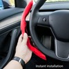 2PCs Car Steering Wheel Cover Segmented Protector Anti Skid Replacement