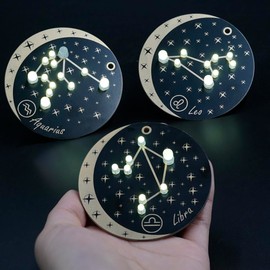 Treedix Lötprojekt-Kits, Löt-Übungs-Kits mit Sternbild, kreatives DIY-Lötset zum Üben von Lötfähigkeiten für Anfänger, Raumdekoration, dekorative Geschenke (Waage)