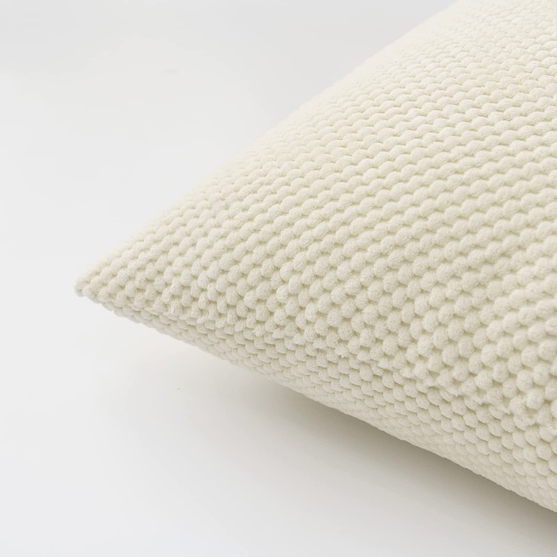 EMEMA Corduroy Granule Cushion Covers Decorative Throw Pillow Covers Square
