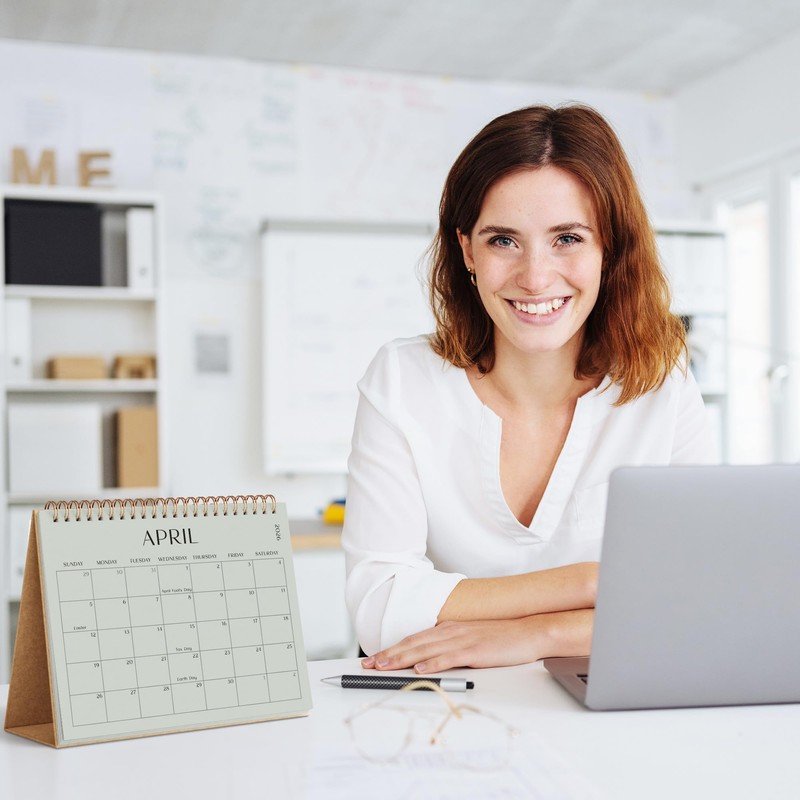 Aesthetic Desk Calendar 2026 - Runs until December 2026 -