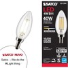 Satco S21266-4 Watt B11 LED Candelabra Bulb, Clear, 90 CRI,