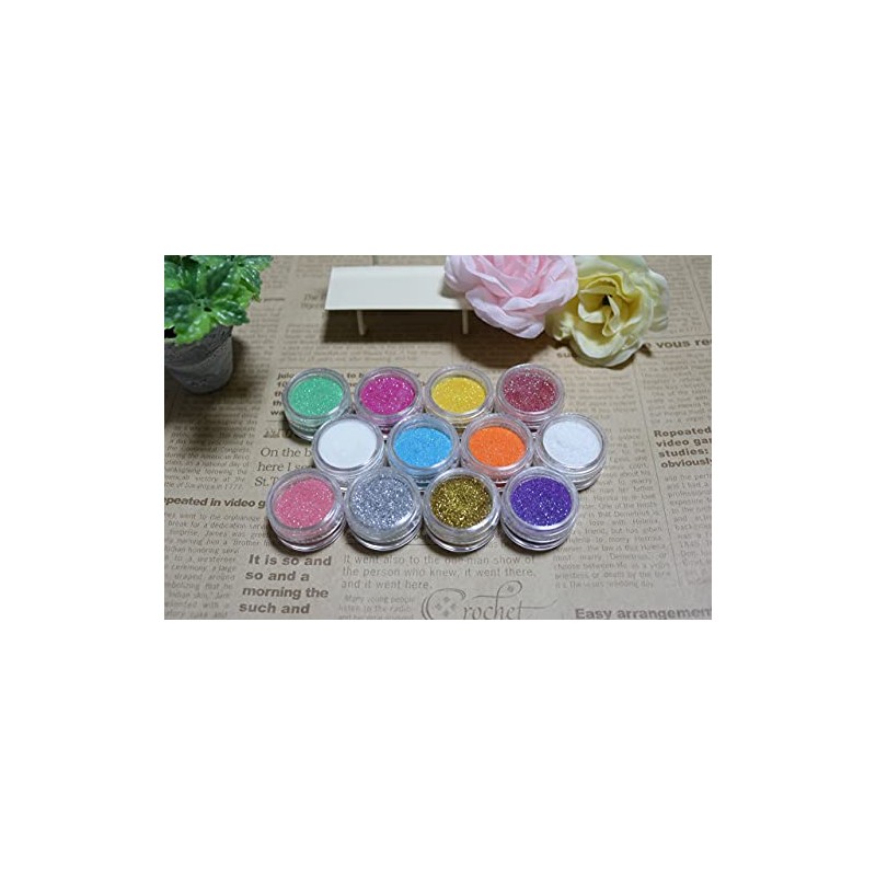 Glitter Powder (Glitter), 0.07 oz (2 g) each, Carefully Selected