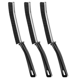 VeranCo Crevice Cleaning Brush - Hard Bristle Crevice Cleaning Brush, Gap Cleaning Brush, Crevice Cleaning Brushes for Household Use, Thin Cleaning Brush for Tight Spaces & Dead Corners (Black 4Pcs)