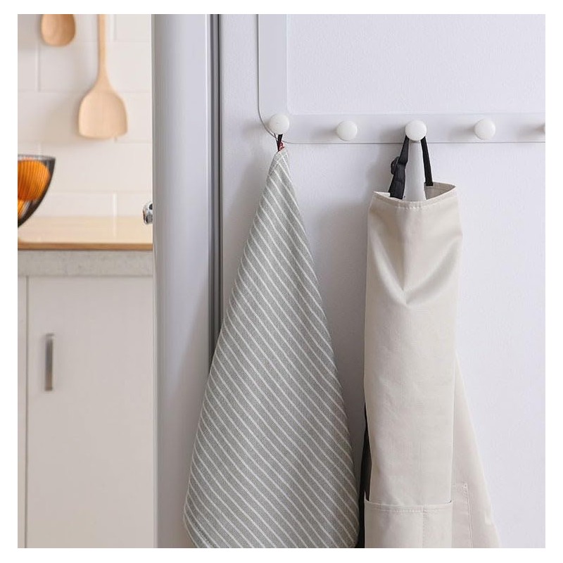 Set of 2 Kitchen Towels with Loops, Hand Towels, Wipes,