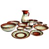 Cactus Canyon Ceramics Spanish Terracotta 5-Piece Salad Plate Set, White