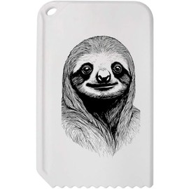 Azeeda 'Cute Sloth Face' Plastic Ice Scraper (IC00035666)