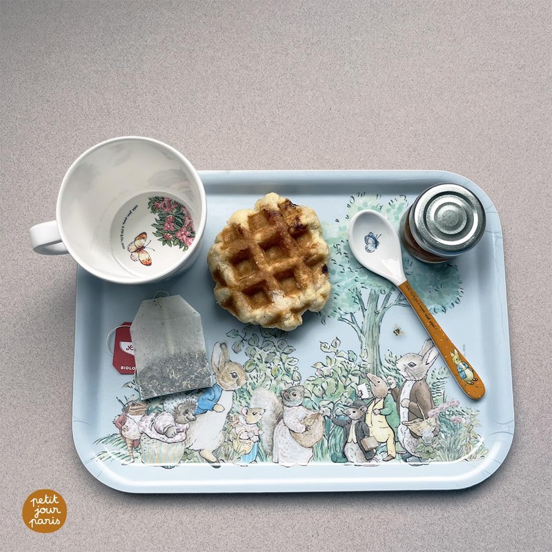 Stone Rabbit - Wooden Tray - Peter Rabbit - Little