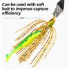 VZU Chatterbait Pike Bait Set, Pre-Assembled Rubber Bait, Sinking Predator