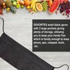 DOVORTEX 2 Pack Black Waist Apron, Waitress Apron With 3