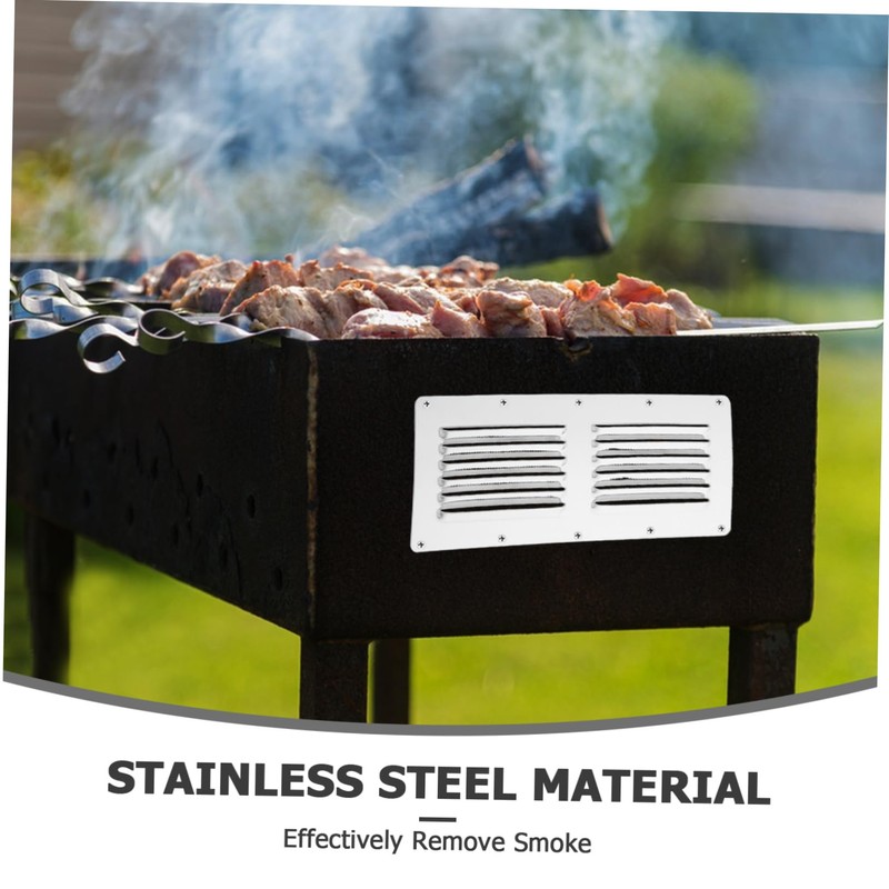 BESPORTBLE Sturdy Stainless Steel Louver Vent Grill Vent Cover for