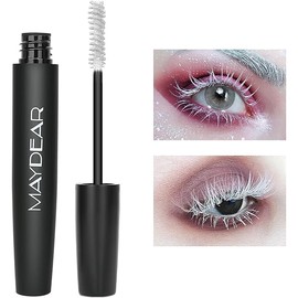 Maydear White Mascara – Volumizing, Curling & Lengthening Mascara for Intense Definition & Long-Lasting Smudge-Proof Wear – Perfect for Party & Stage Makeup