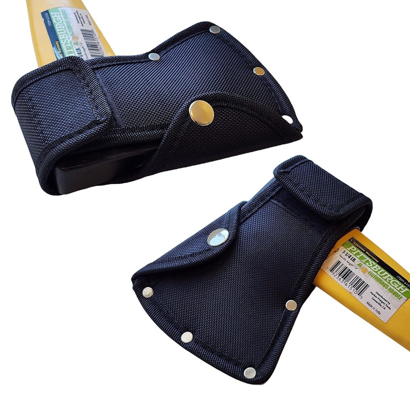 TEAMWILL 2 Packs Black Hatchet Head Sheath Holster Axe Sheath
