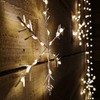 Premier Decorations 1.2m x 1.2m Pin Wire Snowflake V Curtain
