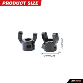 RCAWD Brass C Hub Carrier Set for Axial III SCX10 PRO Countweight Hub Carrier Upgrade Parts