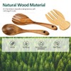 Salad Servers Salad Hands Set, Wood Salad Tongs, 10.2in Salad