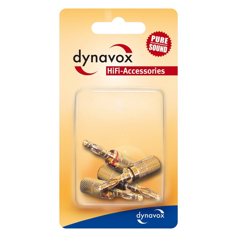Dynavox Banana Plug Red/Black Blisterverp
