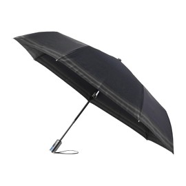 Moonbat [Lanvin on Blue] Rain Umbrella, Folding Umbrella, Automatic Open/Close, Yarn-Dyed, Large Size, Hem Border, 21-084-11114-15 Blue, blue