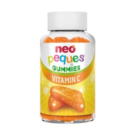 Neo Peques - Vitamin C Gummy Bears for Children from 3 Years - 30 Units (1 Month) - 100% Natural Ingredients - Gummies Contains Vitamin C to Strengthen the Immune System - Orange Flavour