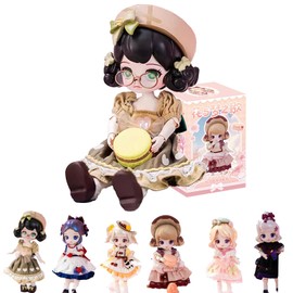 GNATAPIAY 1/12 BJD Dolls Blind Box,Kawaii BJD Dolls Lolita Series 1/12 Ball Jointed Doll Collectable Action Figure Posable Dress Up Doll for Girls Birthday Gift Toys