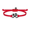 SAILBRACE La Roja Bracelet Red Bicycle Black, Zinc