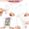 12 Piece Acrylic Fridge Magnetic Frame， Mini Double Sided Refrigerator