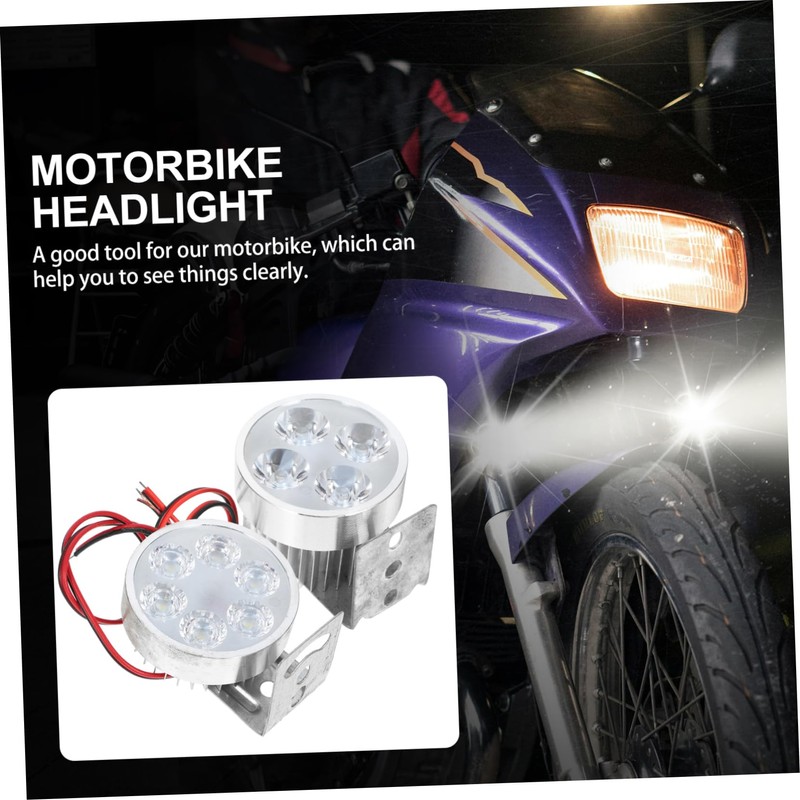 ULTECHNOVO 2 Pcs Led Motorbike Headlights Waterproof Bright Easy to