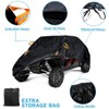UTV Cover Waterproof Heavy Duty 4-6 Seater Cover Black Oxford