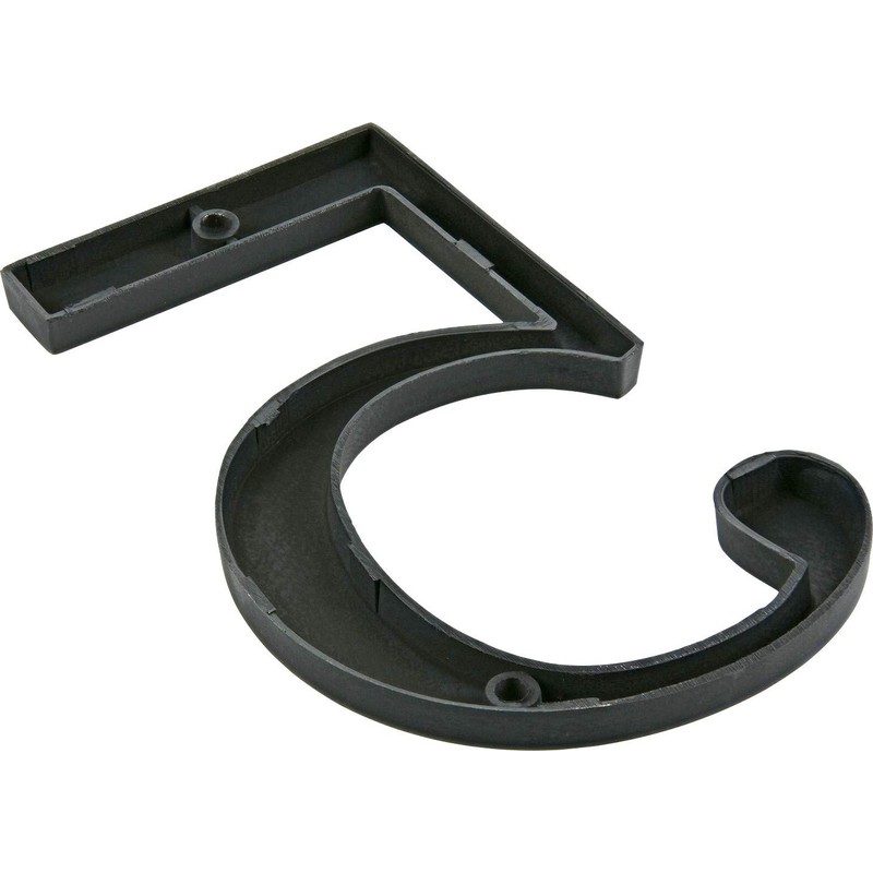 Distinctions 843245 4" Flush Mount Bronze House Number 5