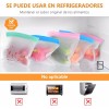 20 Piezas Bolsas Ziploc De Reutilizables Para Alimentos