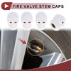HEROFFIX 4 Pcs Skull Head Shape Tire Valve Stem Caps
