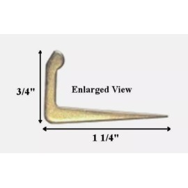 Kirsch Tenter Hooks Brass 1026.063 Tap In Made in USA