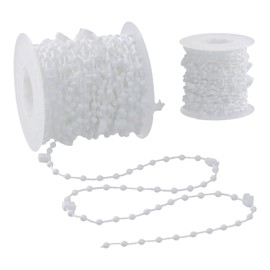 Vesaneae 10 m vertical roller blind chain, endless chain, repair roller curtain, bead rope, vertical blinds pearl chain, white roller blind pearl chain, replacement part, vertical roller blind, for