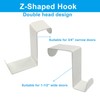 Kyuionty 5 Pcs Over The Door Hooks Z-Shaped Hanging Hooks