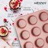 Wiltshire Rose Gold 12 Cup Muffin Tray, PFOA PTFE Free,